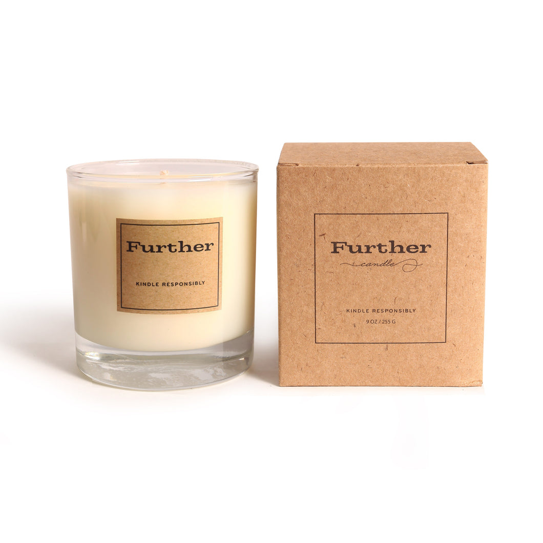 9 oz. Glass Candle – Further Soy Candle